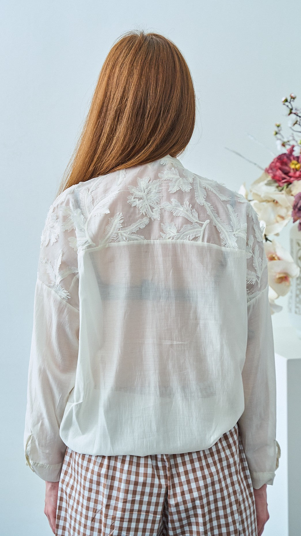 Tensione In - Camicia con applicazioni - ART.S26C106CAMP- Burro