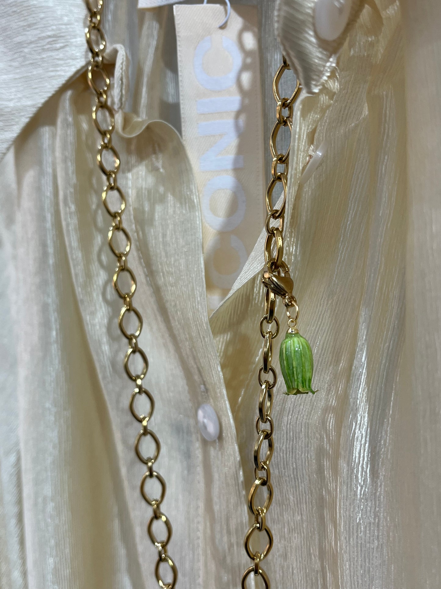 Via Roma - Collana "Linda" Verde - Oro