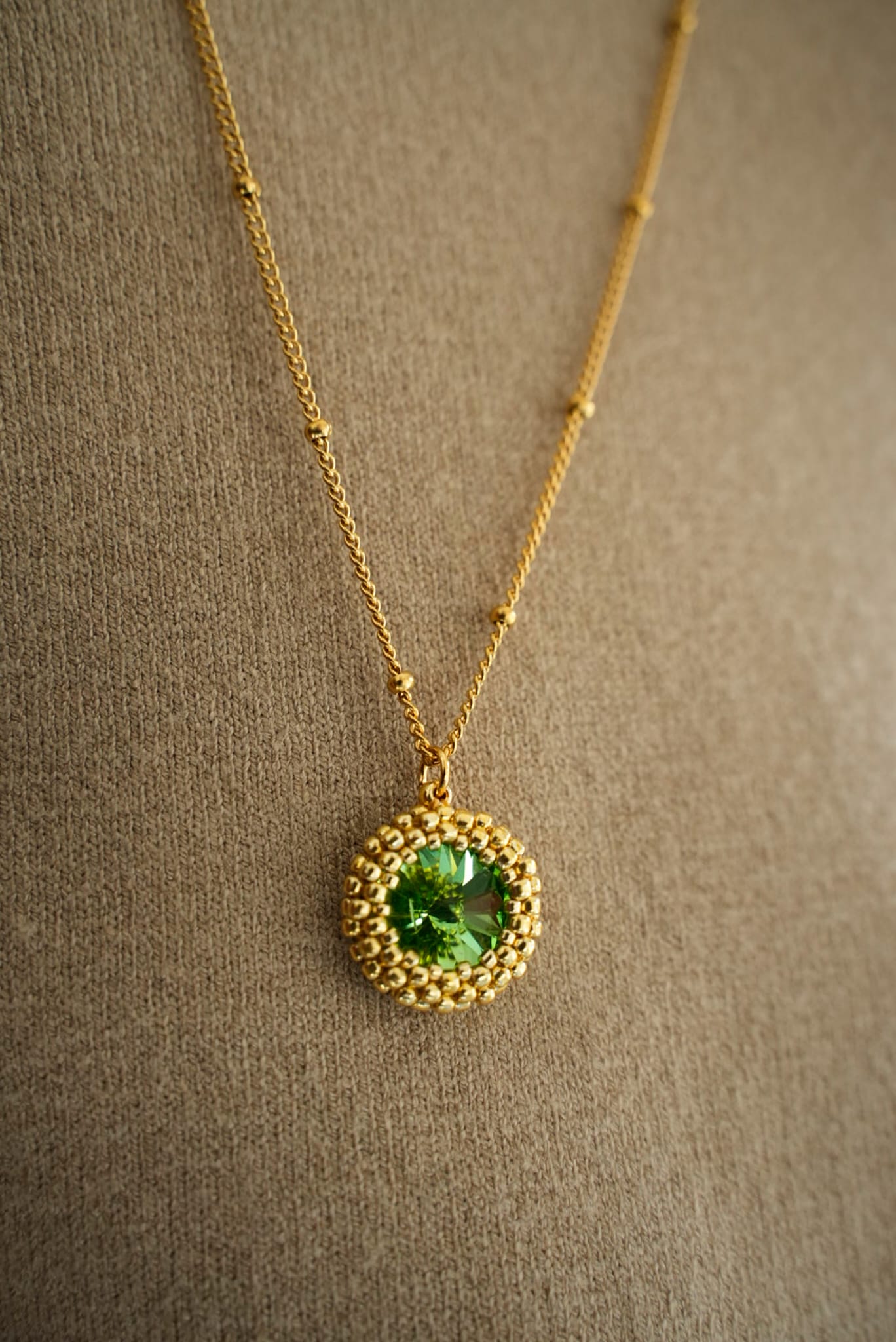 Via Roma - Collana "Eleganza" Verde - Oro