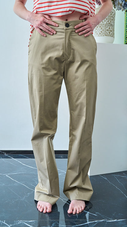 Tensione In - Completo regular con blazer manica corta tulle - ART.DL356PE26CAMP - Beige