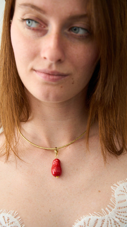 Via Roma - Girogola "Simpatico Charm" Dorato - Rosso