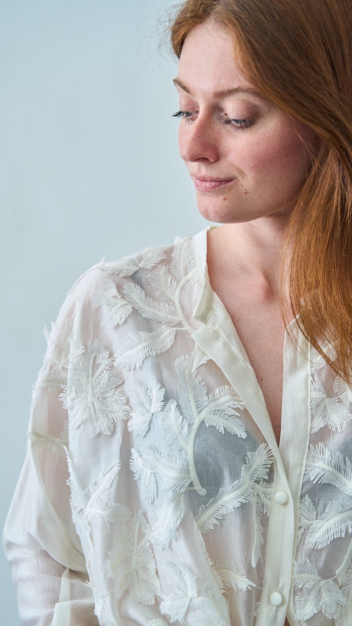 Tensione In - Camicia con applicazioni - ART.S26C106CAMP- Burro