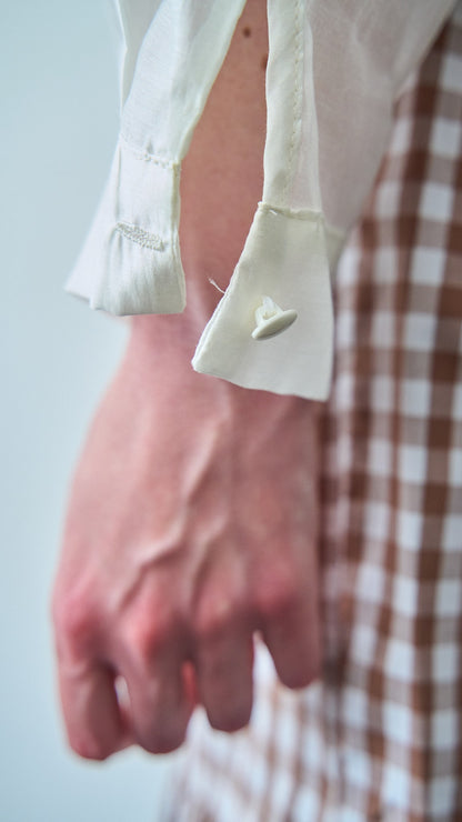 Tensione In - Camicia con applicazioni - ART.S26C106CAMP- Burro