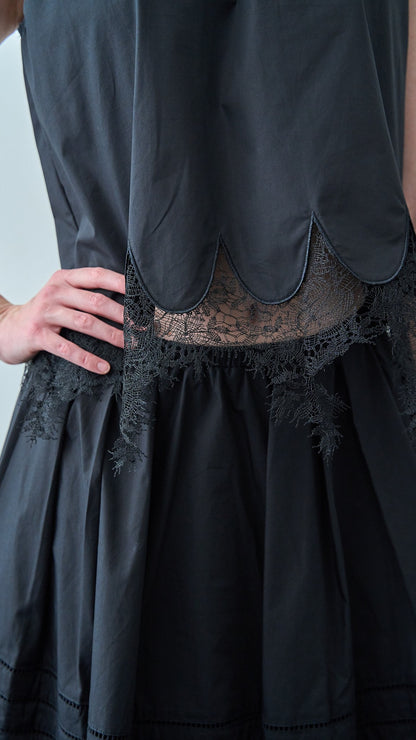 Tensione In - T-shirt con pizzo - ART.38419 - Nero
