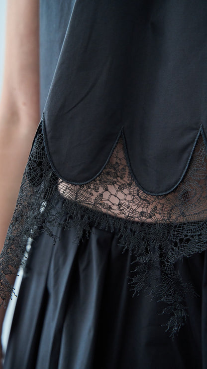 Tensione In - T-shirt con pizzo - ART.38419 - Nero