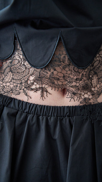 Tensione In - T-shirt con pizzo - ART.38419 - Nero