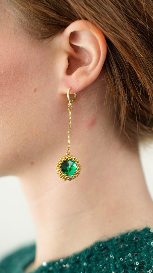 Via Roma - Orecchini “Mix and Match” Verde - Oro