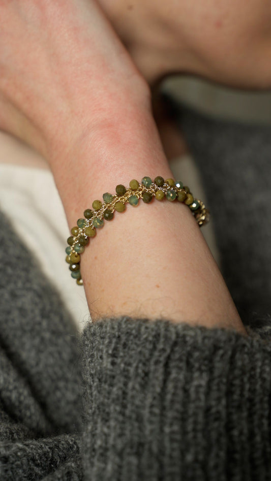Via Roma - Bracciale doppio Verde