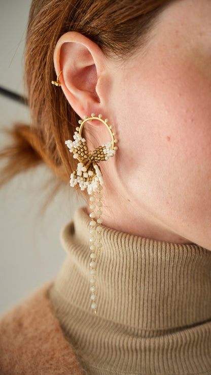 Via Roma - Orecchini "Mix and Match" Burro - Marrone - Oro