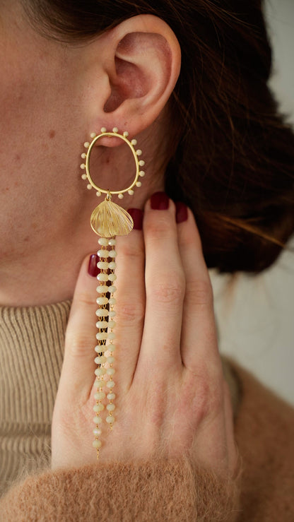 Via Roma - Orecchini "Mix and Match" Burro - Marrone - Oro