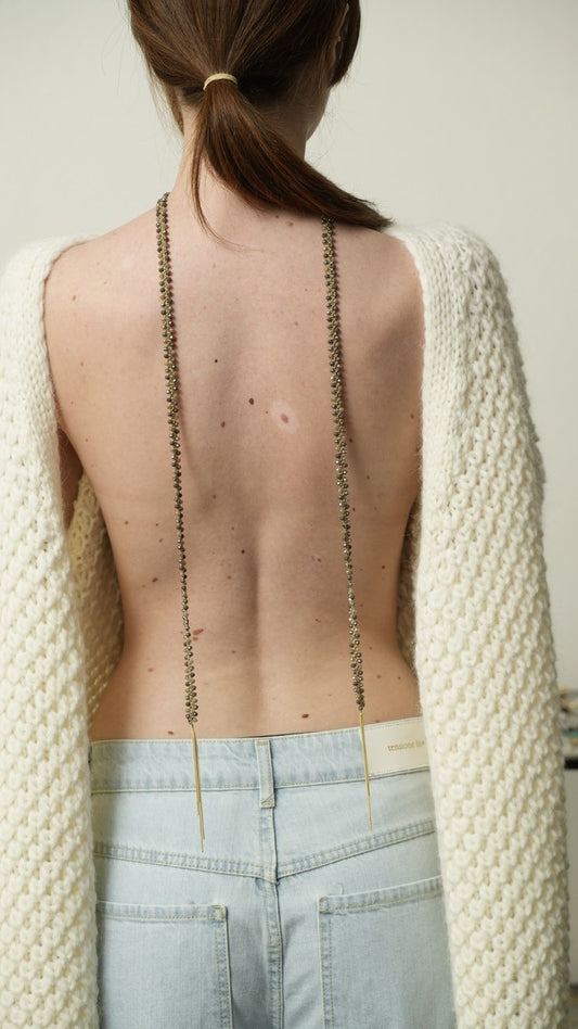 Via Roma - Collana "Nude" Cappuccino - Taupe - Oro