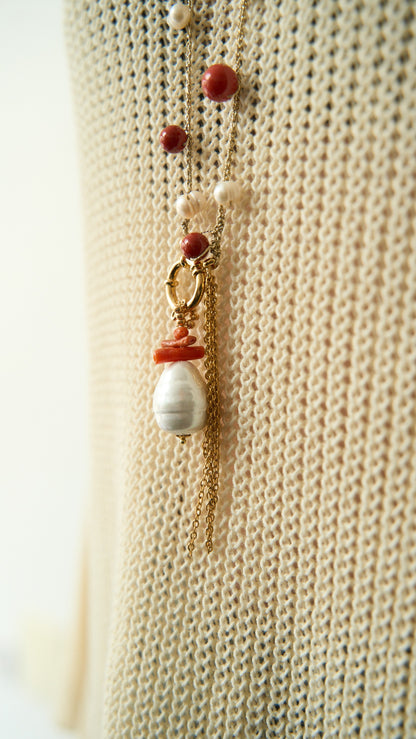 Via Roma - Collana "Summer 26" Oro - Rosso - Bianco