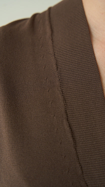 King Kong - Cardigan in viscosa - ART.SP8PA30 Marrone
