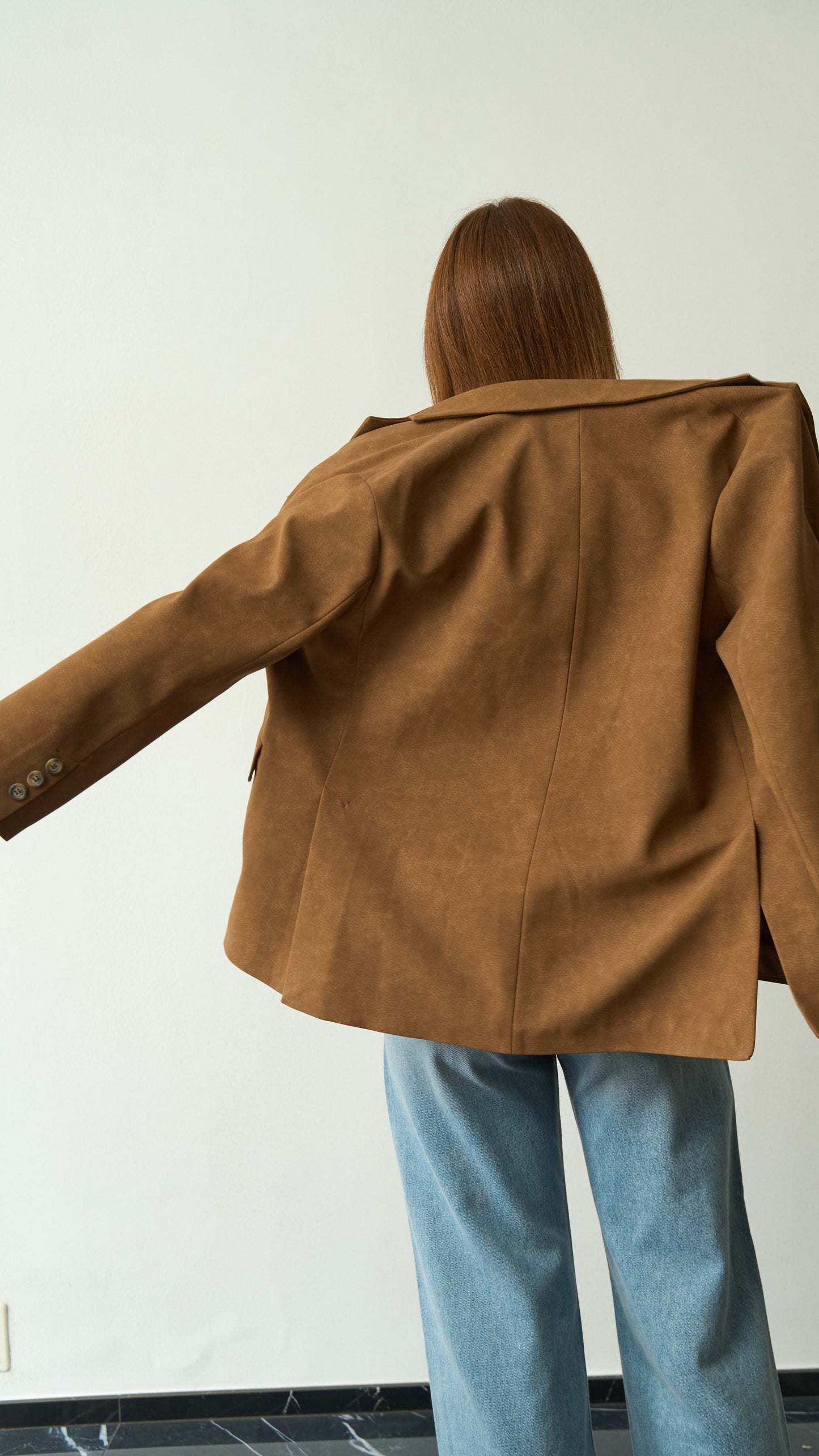 Tensione in - Blazer oversize ART.TE26B3115 Tabacco