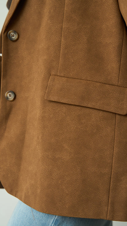 Tensione in - Blazer oversize ART.TE26B3115 Tabacco