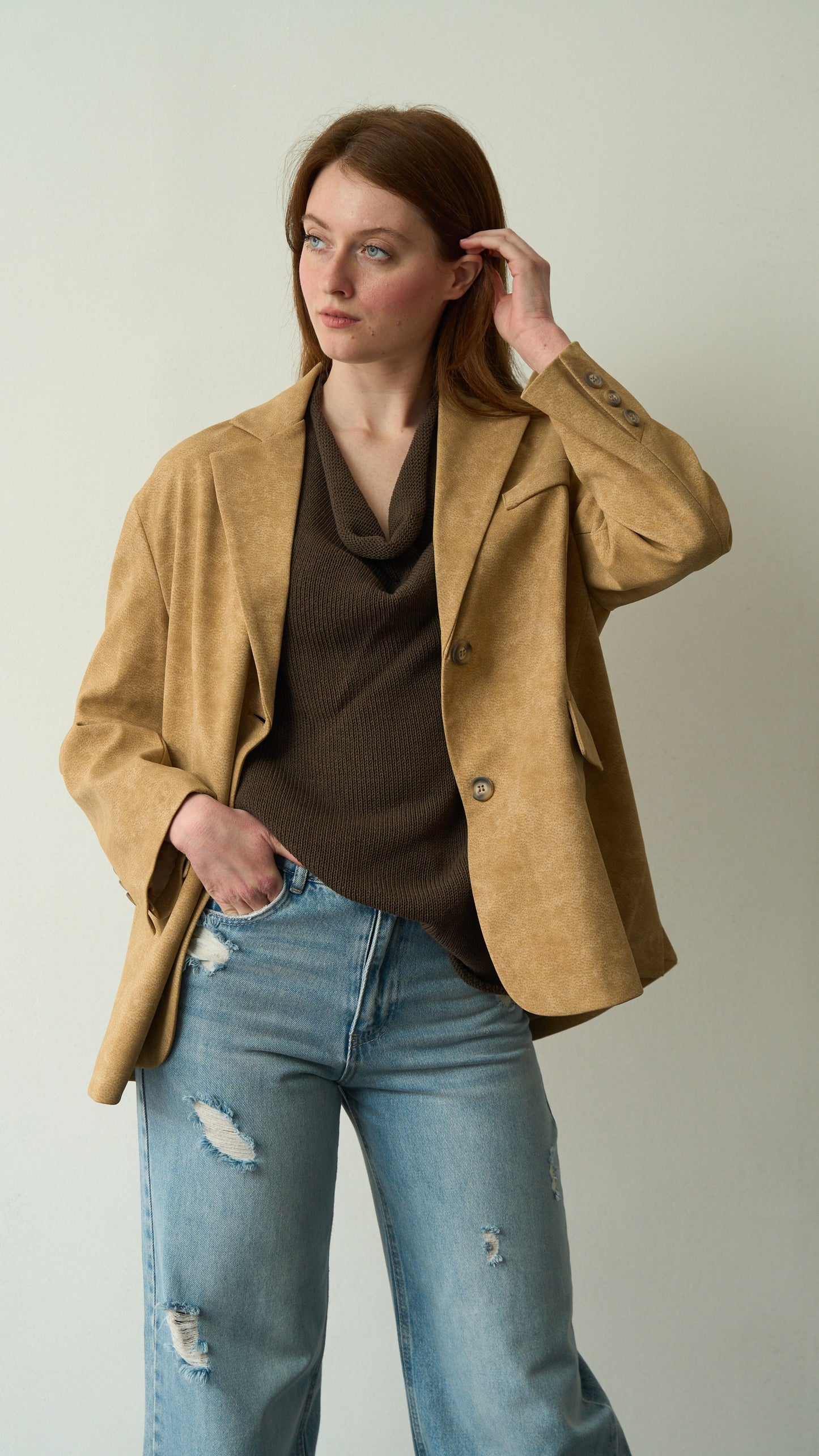 Tensione in - Blazer oversize - ART.TE26B3115 Beige