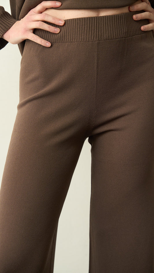 King Kong - Pantalone in maglia marrone - ART.SP8PA25