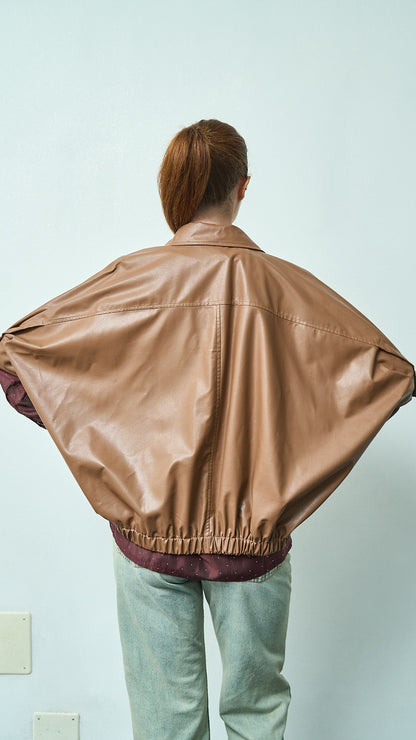 Kontatto - Bomber in ecopelle manica corta - ART.MA6005C
