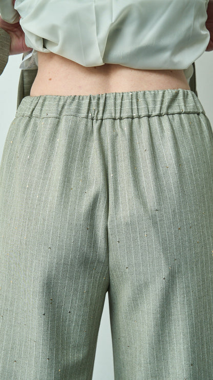 Kontatto - Pantalone gessato con micro paillettes - ART.MA6012C