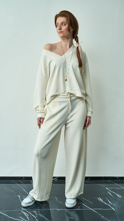 Kontatto - Pantalone con coulisse - ART.SM201C Burro