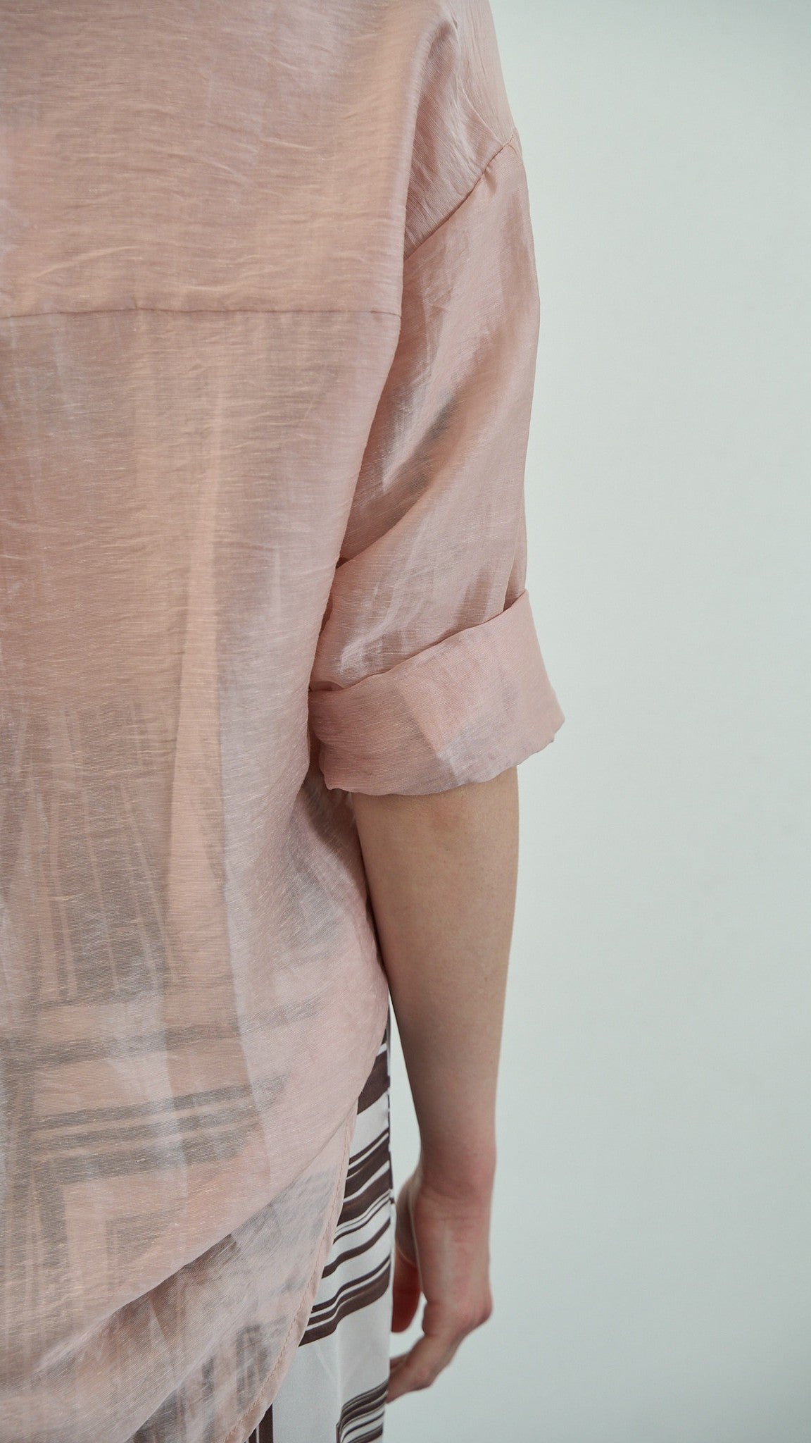 Tensione in - Camicia lyocell con tasca laterale - ART.TE26C3130 - Rosa