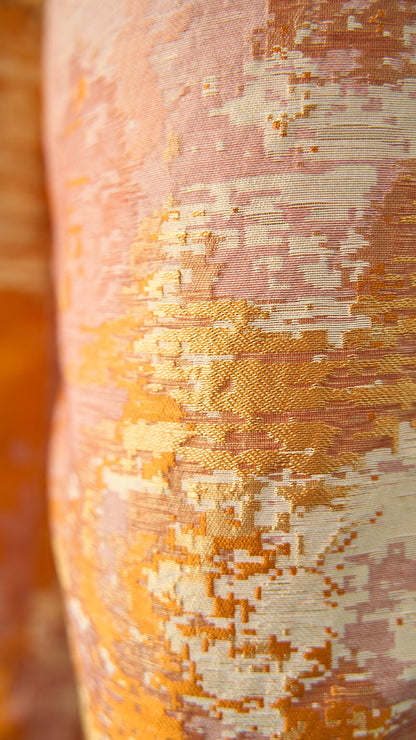 Via Roma - Pantalone in seta, sartoriale e pezzo unico Avorio - Arancio - Rosa