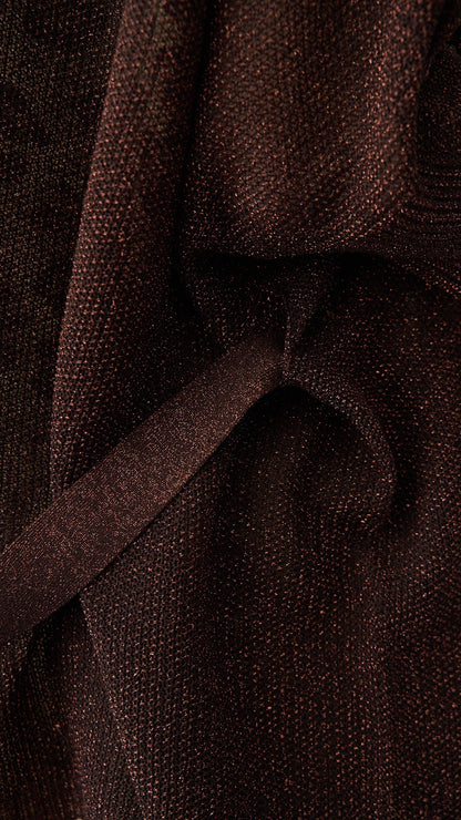 Kontatto - Kimono lurex con cintura - ART-3M1554C Moro - Rame lurex