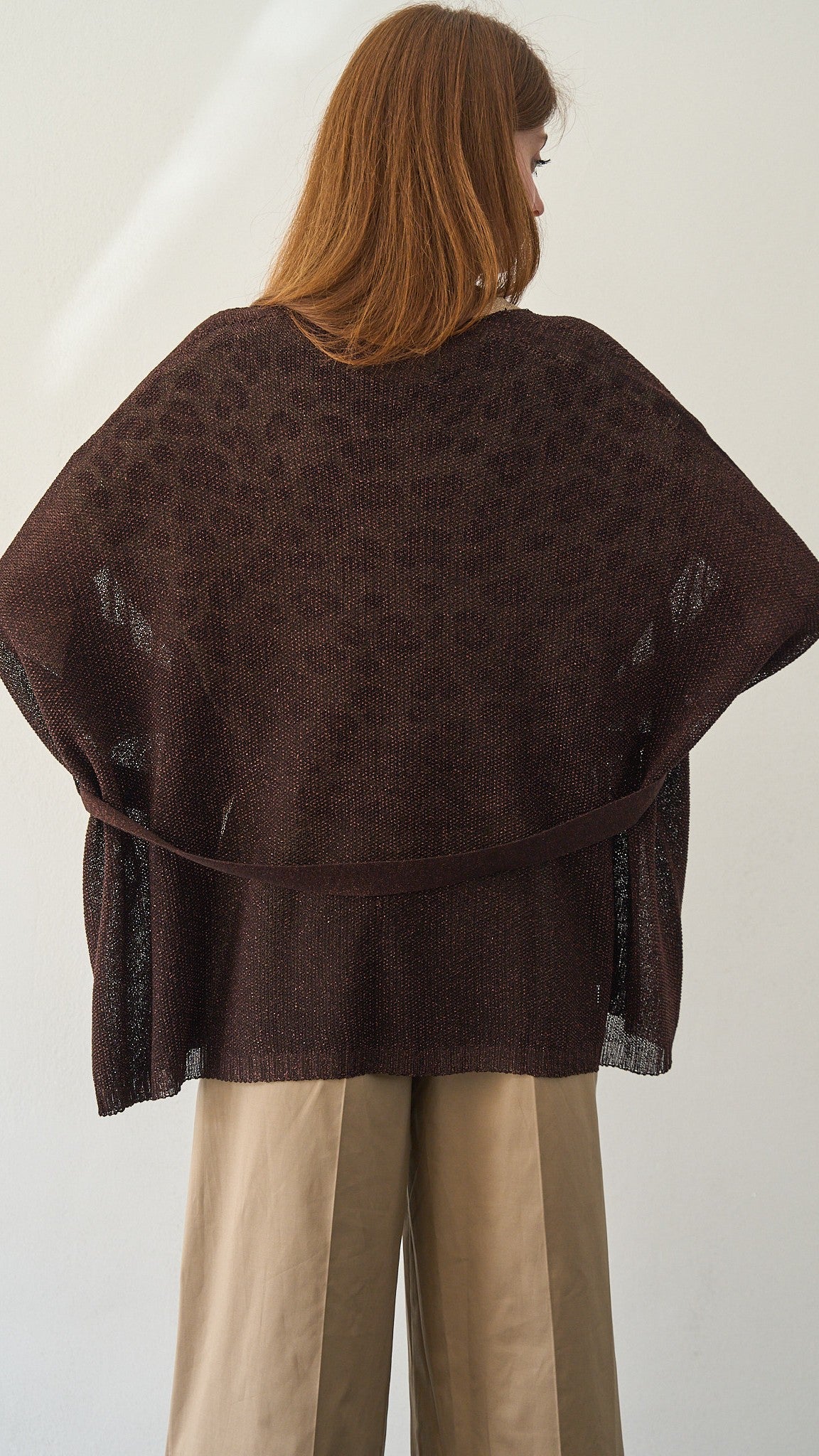 Kontatto - Kimono lurex con cintura - ART-3M1554C Moro - Rame lurex