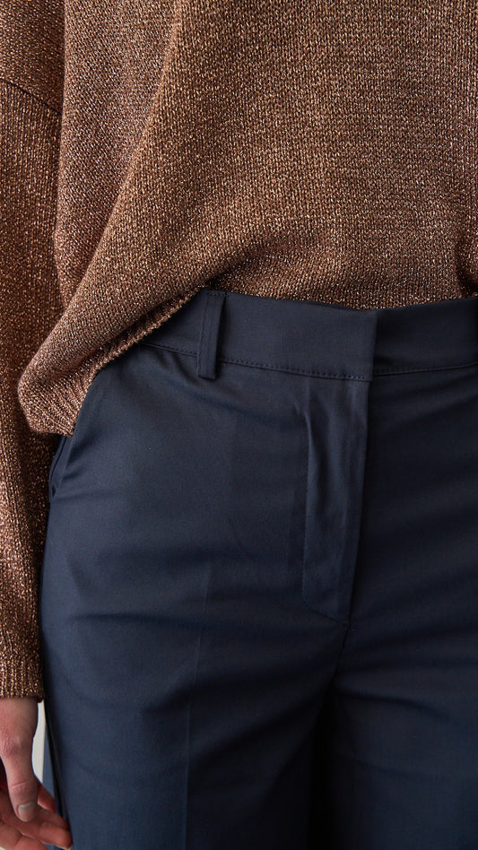 King Kong - Pantalone palazzo in cotone - ART. SP8EG17 Blue