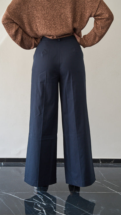King Kong - Pantalone palazzo in cotone - ART. SP8EG17 Blue
