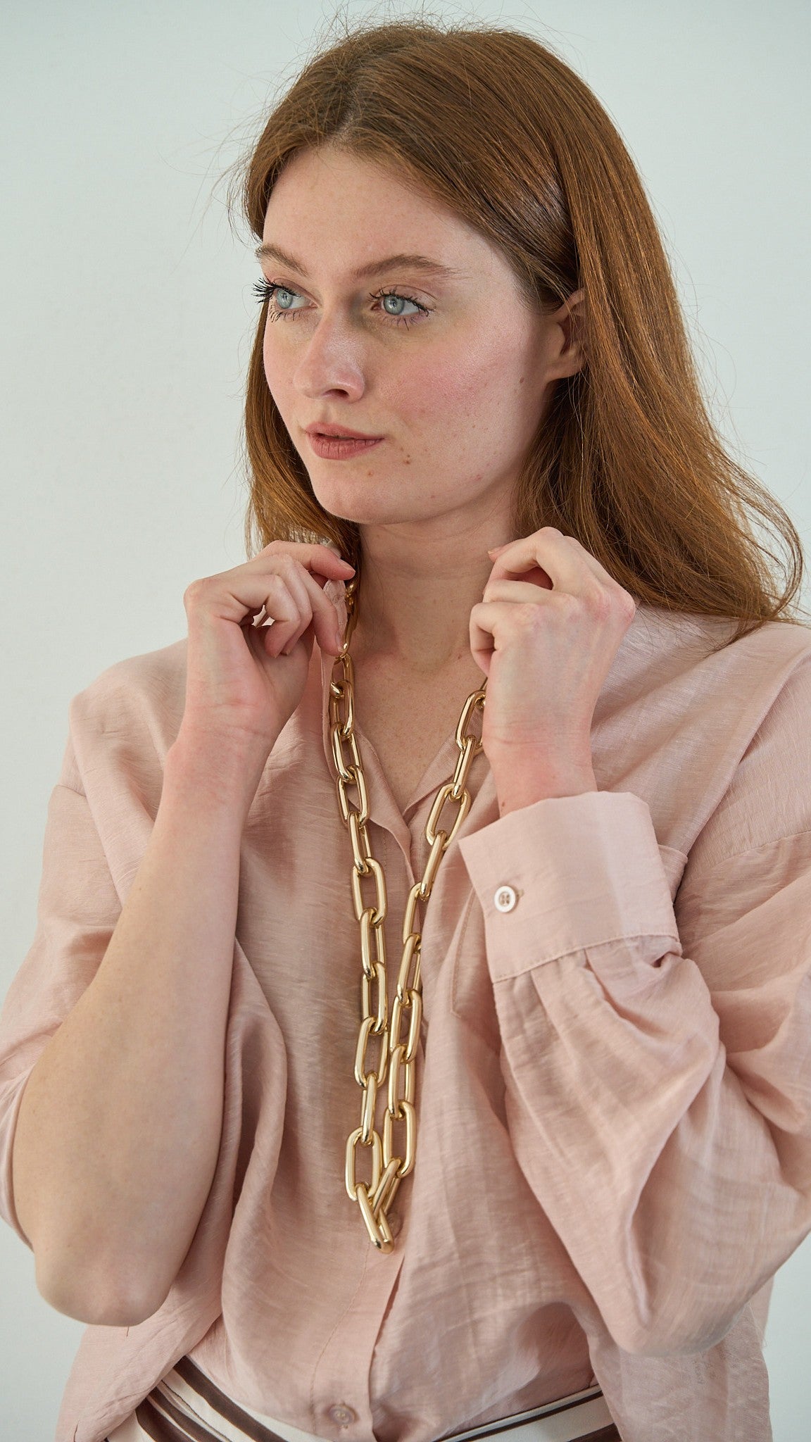 Tensione in - Camicia lyocell con tasca laterale - ART.TE26C3130 - Rosa
