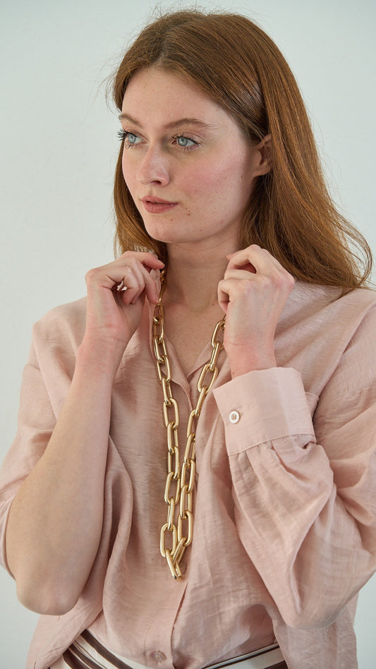 Tensione in - Camicia lyocell con tasca laterale - ART.TE26C3130 - Rosa