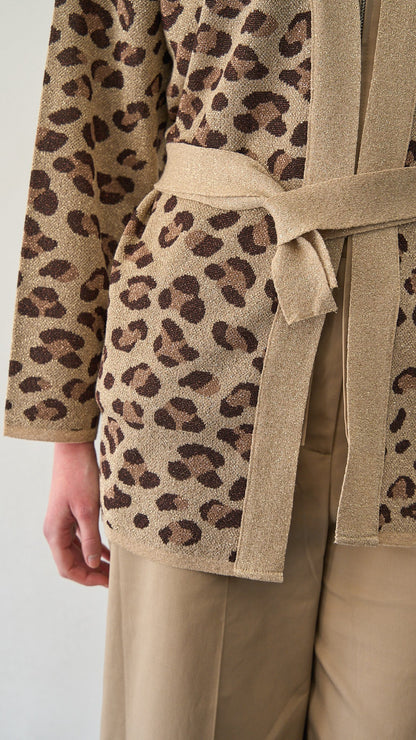 Kontatto - Cardigan lurex maculato - ART.3M1558C Oro - Mou - Moro
