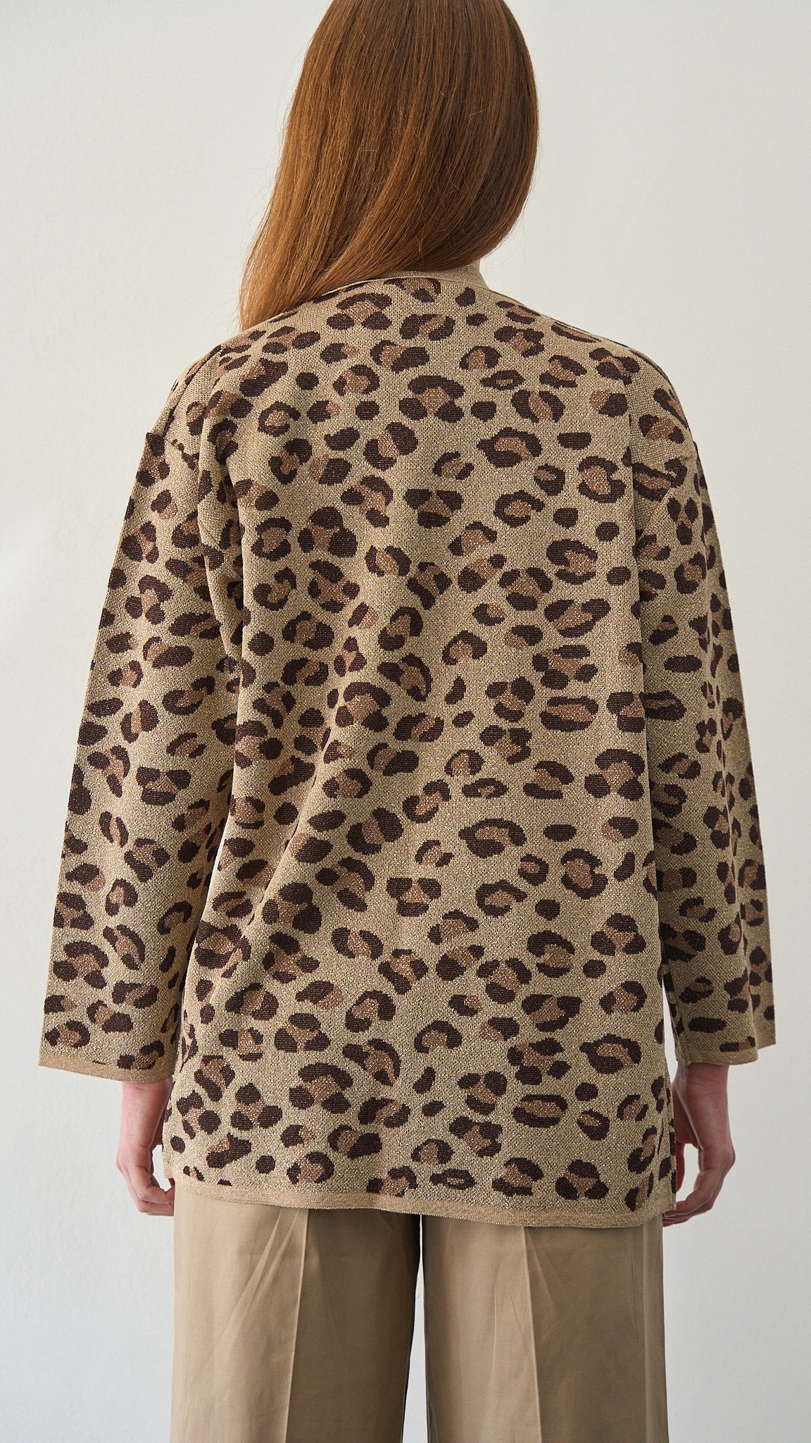 Kontatto - Cardigan lurex maculato - ART.3M1558C Oro - Mou - Moro