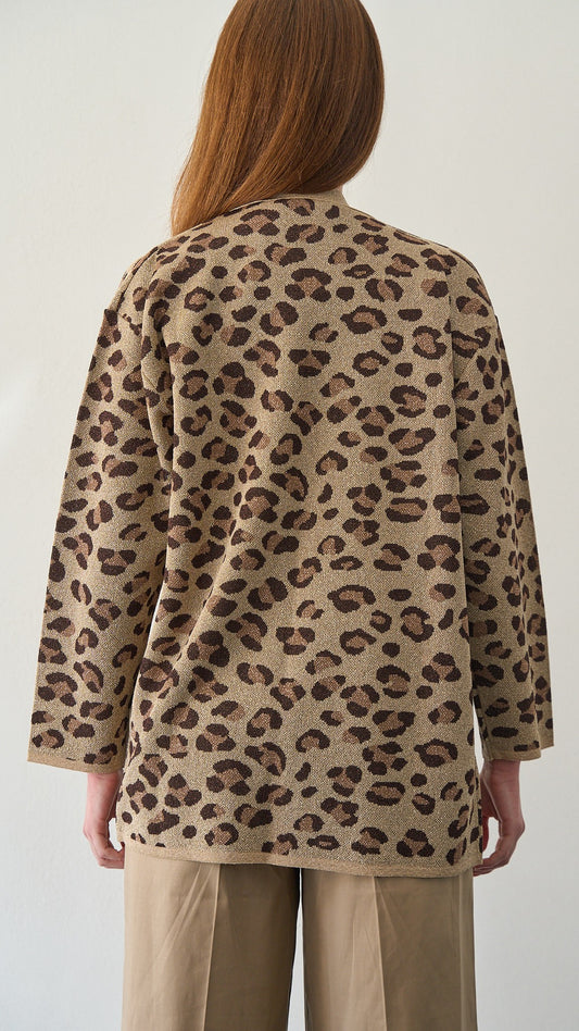 Kontatto - Cardigan lurex maculato - ART.3M1558C Oro - Mou - Moro