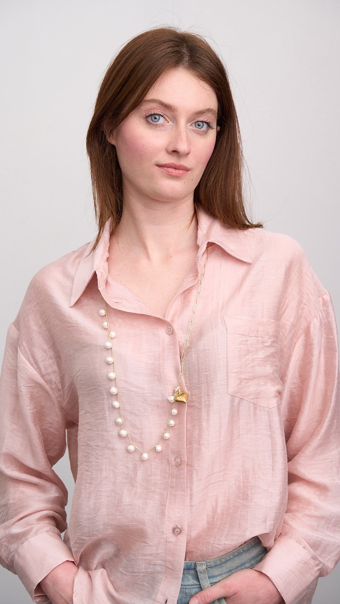 Via Roma - Collana "Carlotta" Oro - Bianco