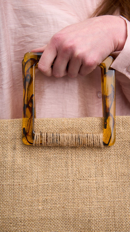 Via Roma - Borsa " Maxi Juta" pezzo unico, limited edition Juta Lurex