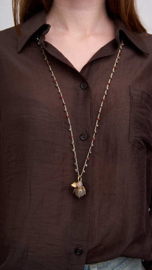 Via Roma - Collana "Baby Beautiful" Marrone - Oro - Rosa - Nero - Bianco