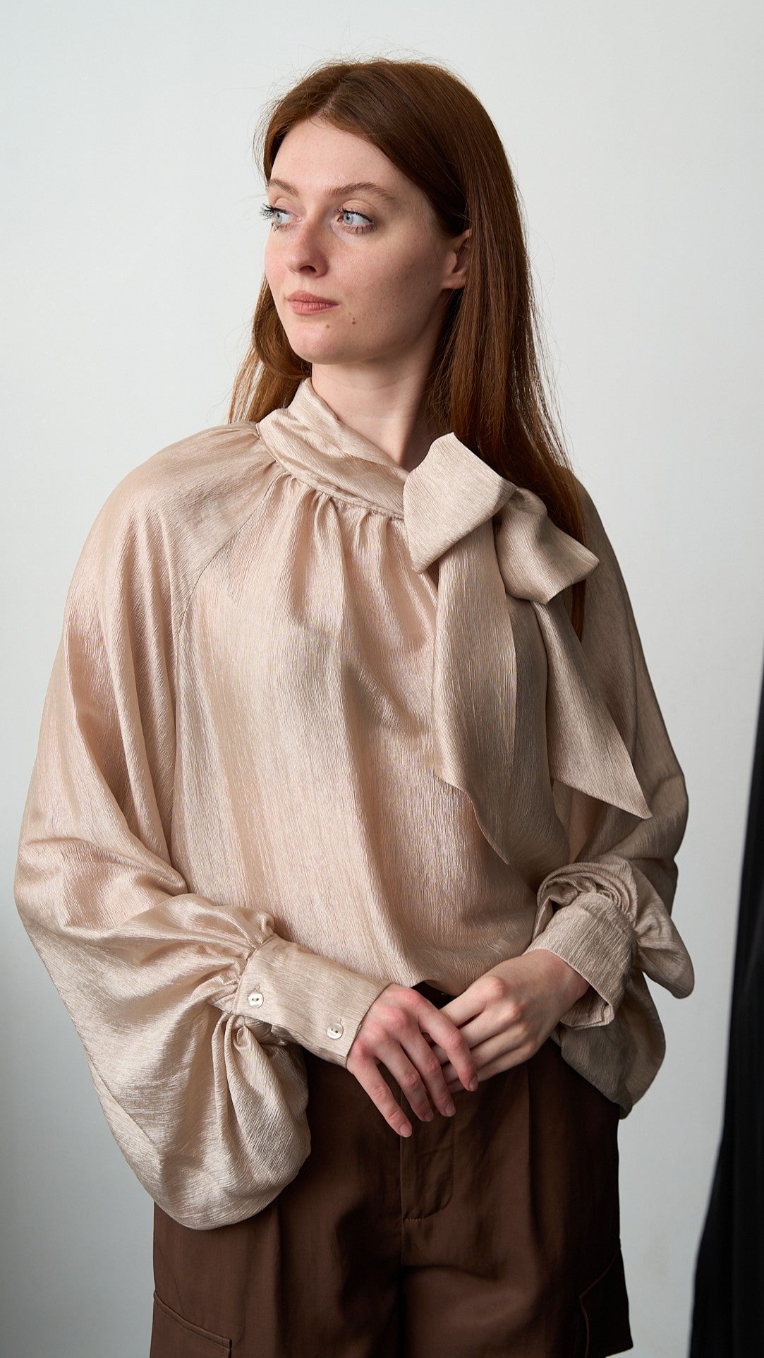 Tensione In - Camicia con fiocco - ART.26C3110CAMP Beige