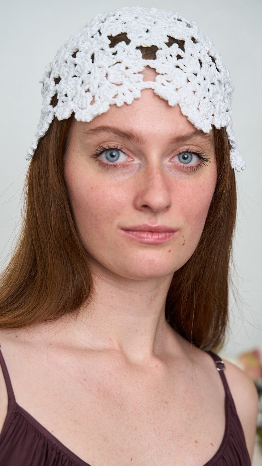 Via Roma - Cappello "Crochet" Bianco