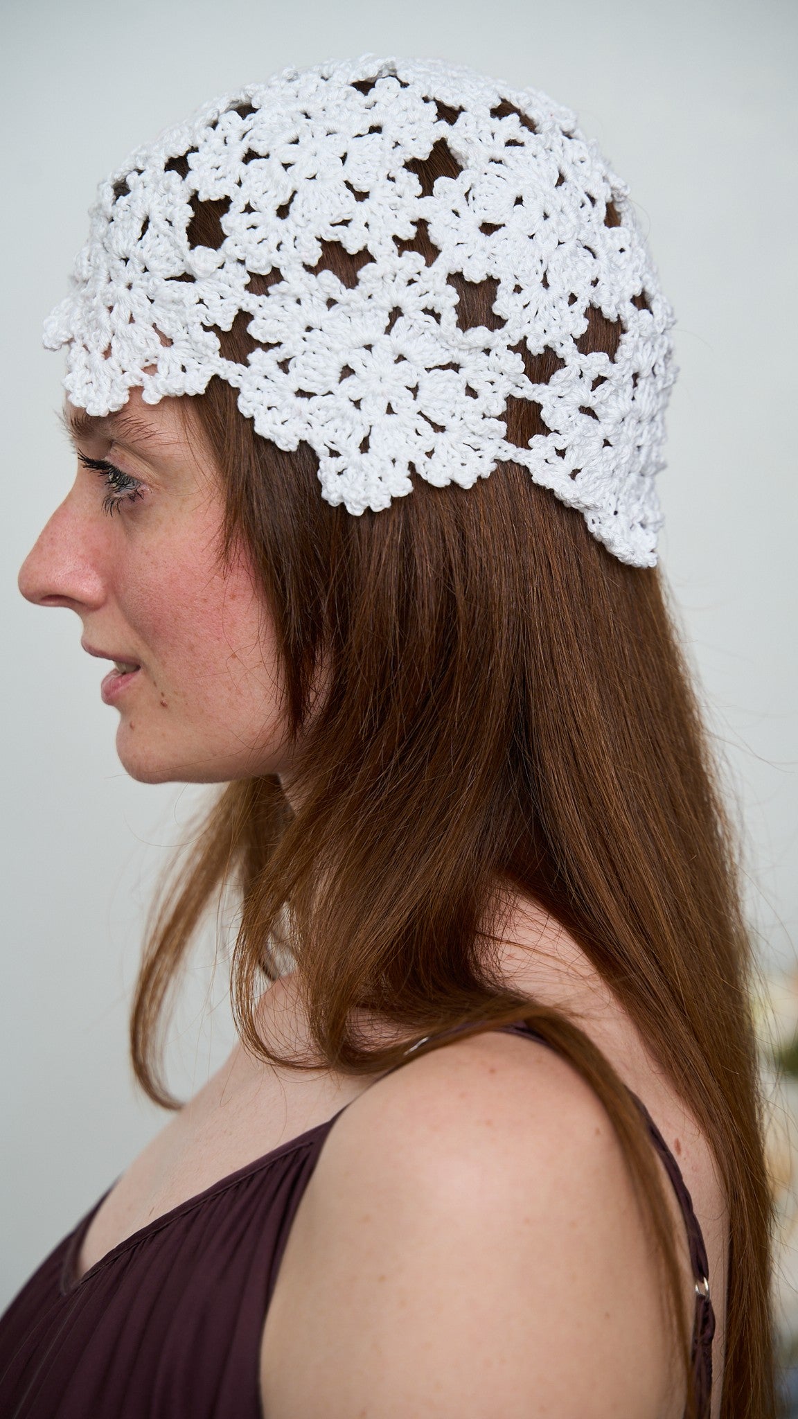 Via Roma - Cappello "Crochet" Bianco