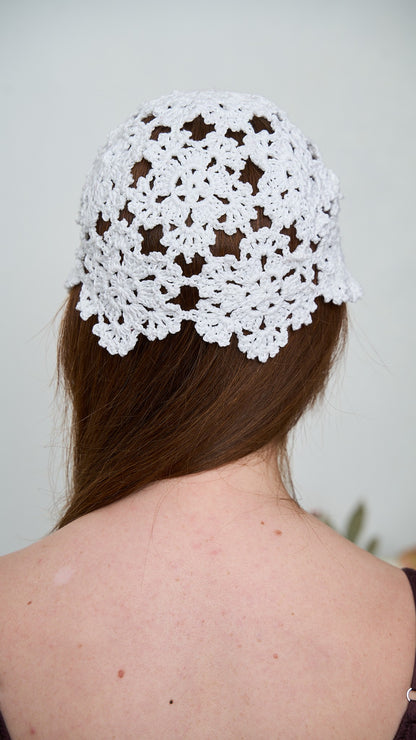 Via Roma - Cappello "Crochet" Bianco