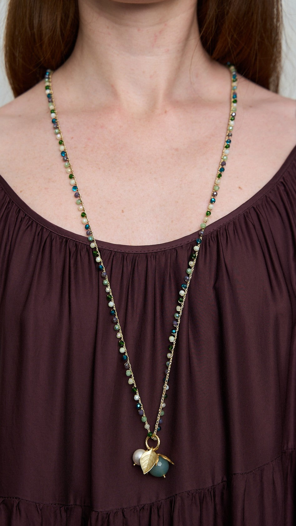 Via Roma - Collana "Beautiful" Blu - Verde - Viola - Burro