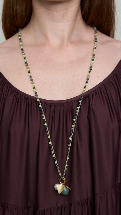 Via Roma - Collana "Beautiful" Blu - Verde - Viola - Burro
