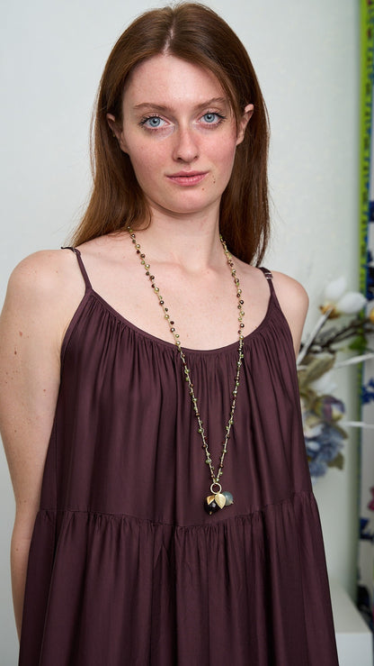 Via Roma - Collana "New Beautiful" Verde -  Marrone