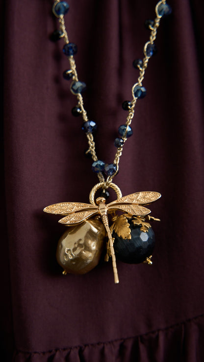 Via Roma - Collana "New Beautiful" Blu - Nero