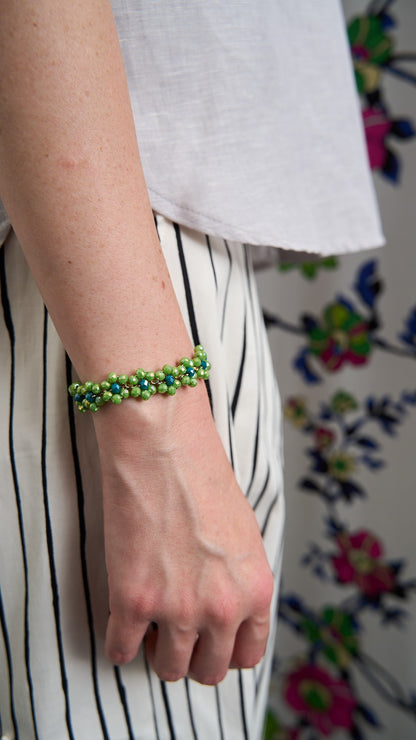 Via Roma - Bracciale "Fiore" Verde