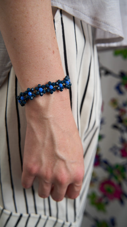 Via Roma - Bracciale "Fiore" Blu