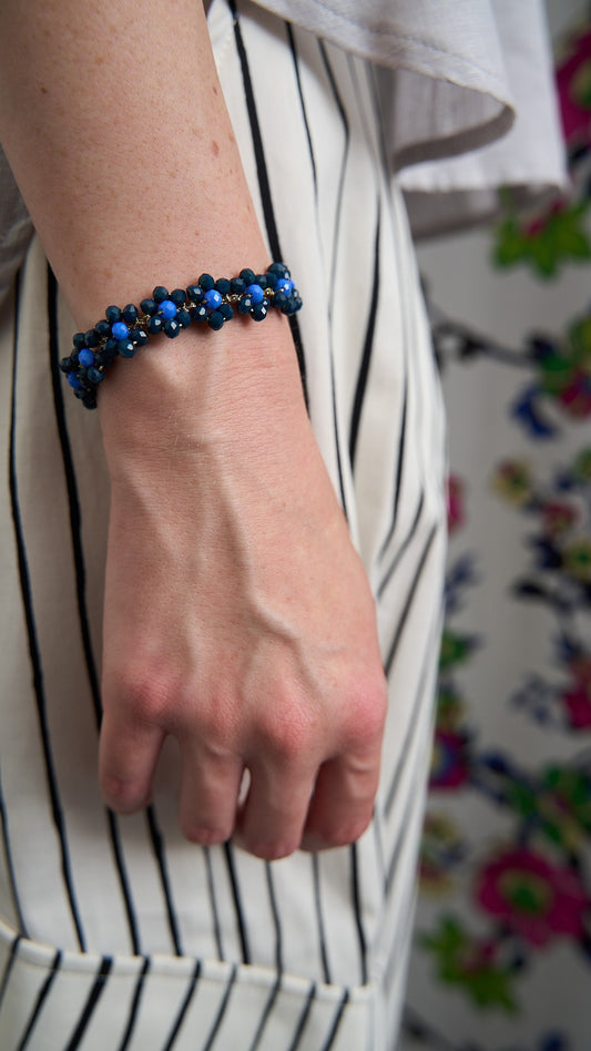 Via Roma - Bracciale "Fiore" Blu