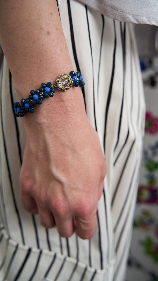 Via Roma - Bracciale "Fiore" Blu